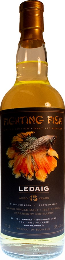 Ledaig 2009 JW Fighting Fish Monnier Trading 55.4% 700ml