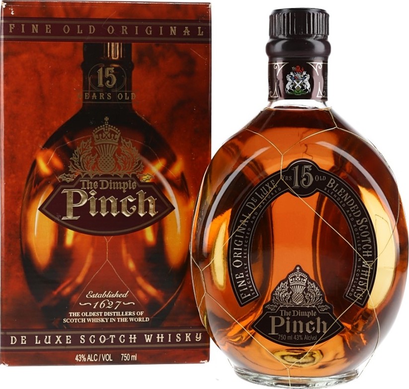 Dimple 15yo Fine Original De Luxe Blended Scotch Whisky Bellows International LTD. United States Virgin Islands 43% 750ml