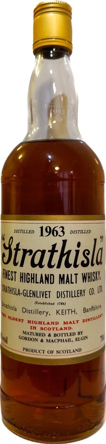 Strathisla 1963 GM Licensed Bottling 40% 700ml