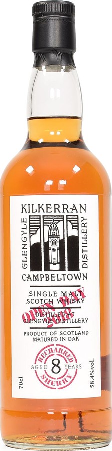 Kilkerran 8yo Open Day 2018 Recharred sherry cask 58.4% 700ml