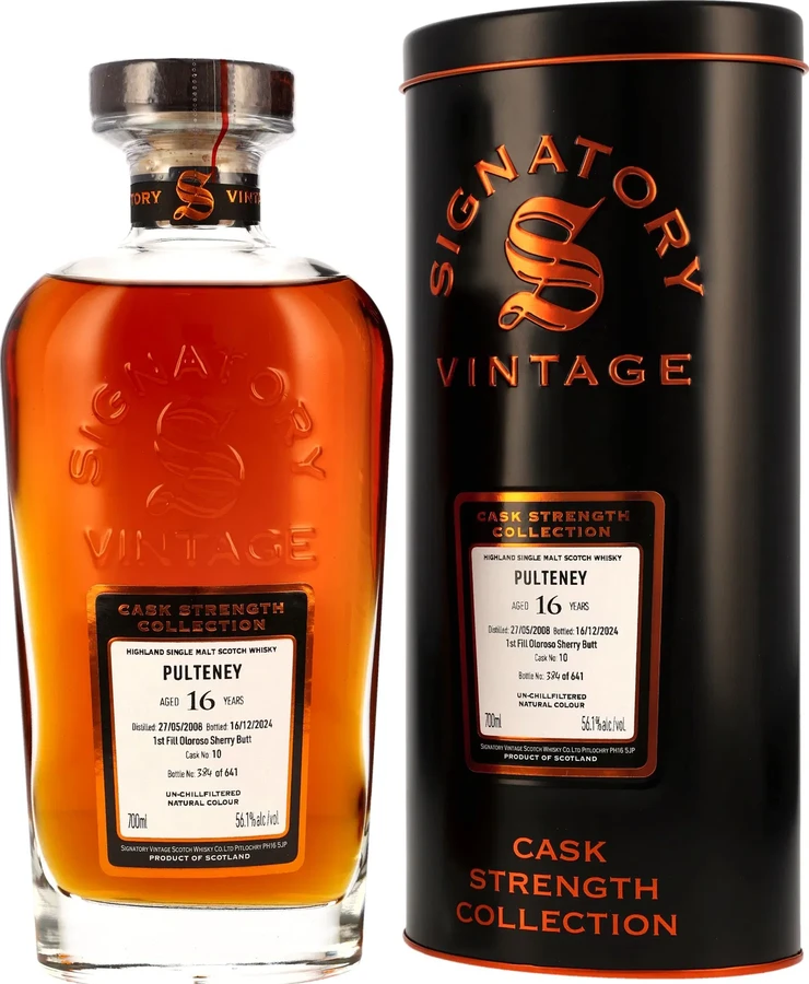 Old Pulteney 2008 SV Cask Strength Collection 56.1% 700ml