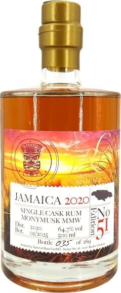 RumClub 2020 Clarendon Monymusk MMW Jamaica Edition No.51 64.7% 500ml