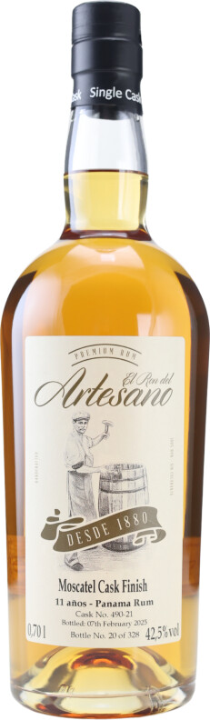 El Ron Del Artesano Moscatel Cask Finish Panama #490-21 11yo 42.5% 700ml