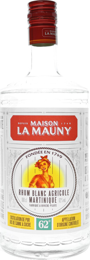 Maison La Mauny White Rhum Blanc Agricole Martinique 62% 1000ml