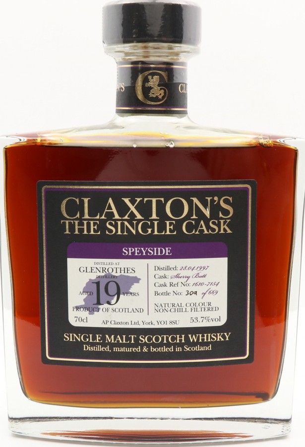 Glenrothes 1997 Cl The Single Cask Sherry Butt 1610-7154 53.7% 700ml