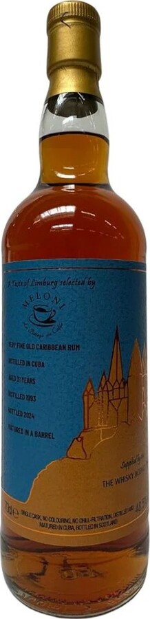 The Whisky Agency 1993 Meloni Cuban Rum 31yo 48.5% 700ml