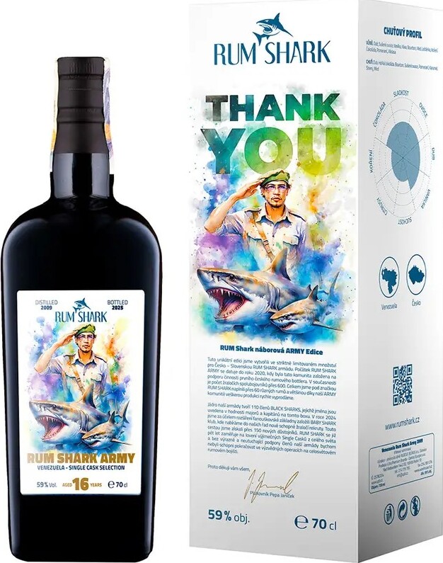 Rum Shark 2009 Army 16yo 59% 700ml