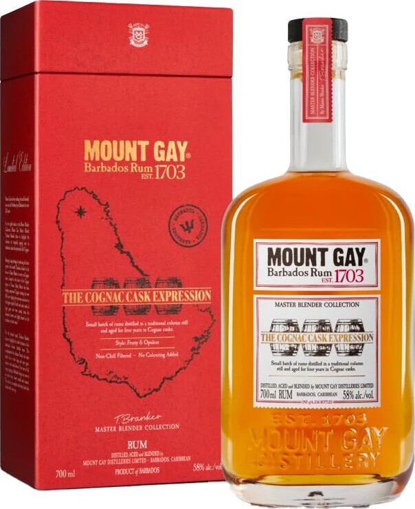 Mount Gay The Cognac Cask Expression 58% 700ml