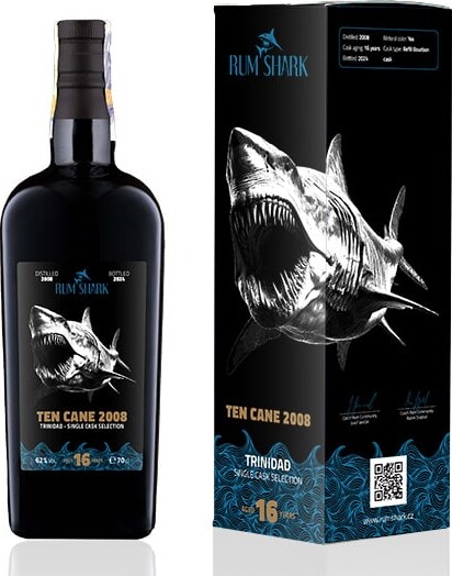 Rum Shark 2008 Ten Cane 16yo 62% 700ml