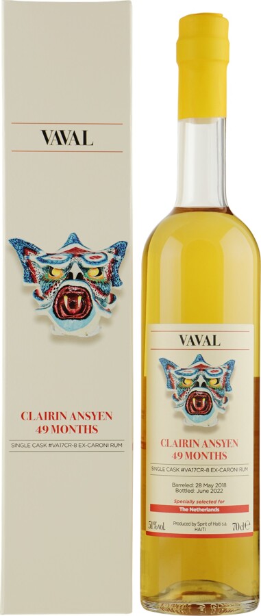 Clairin 2018 Arawaks Ansyen Vaval 51% 700ml