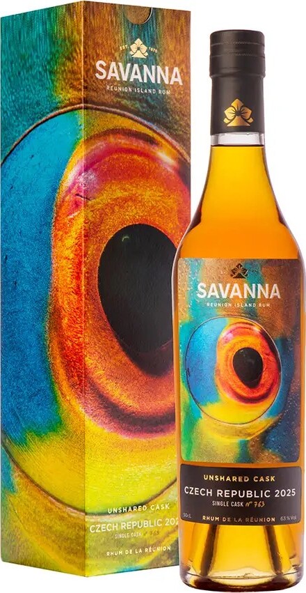 Savanna Czech Republic 2025 Cask #763 63% 500ml