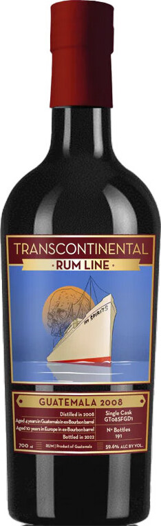 Transcontinental Rum Line 2008 Guatemala 59.6% 700ml