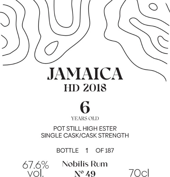 Nobilis Rum 2018 Hampden Jamaica #49 6yo 67.6% 700ml