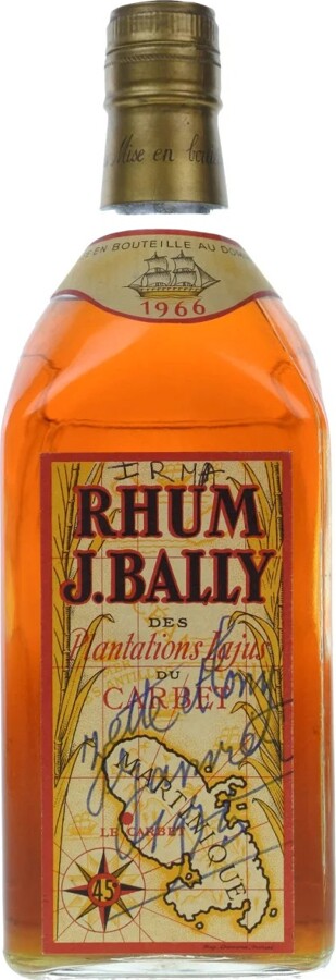 J.Bally 1966 Plantations Lajus Carbet 45% 750ml