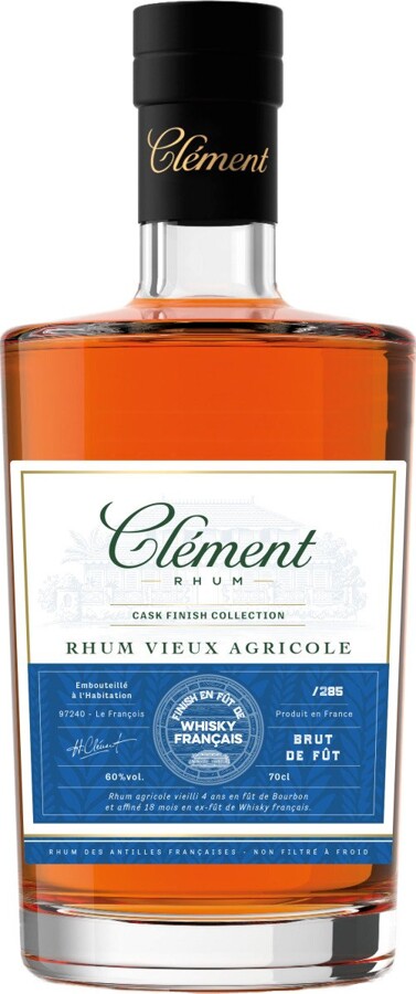 Clement Whisky Francais Cask Finish Collection 4yo 60% 700ml