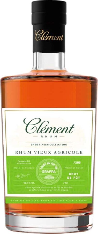 Clement 2017 Grappa Cask Finish Collection 4yo 62.5% 700ml