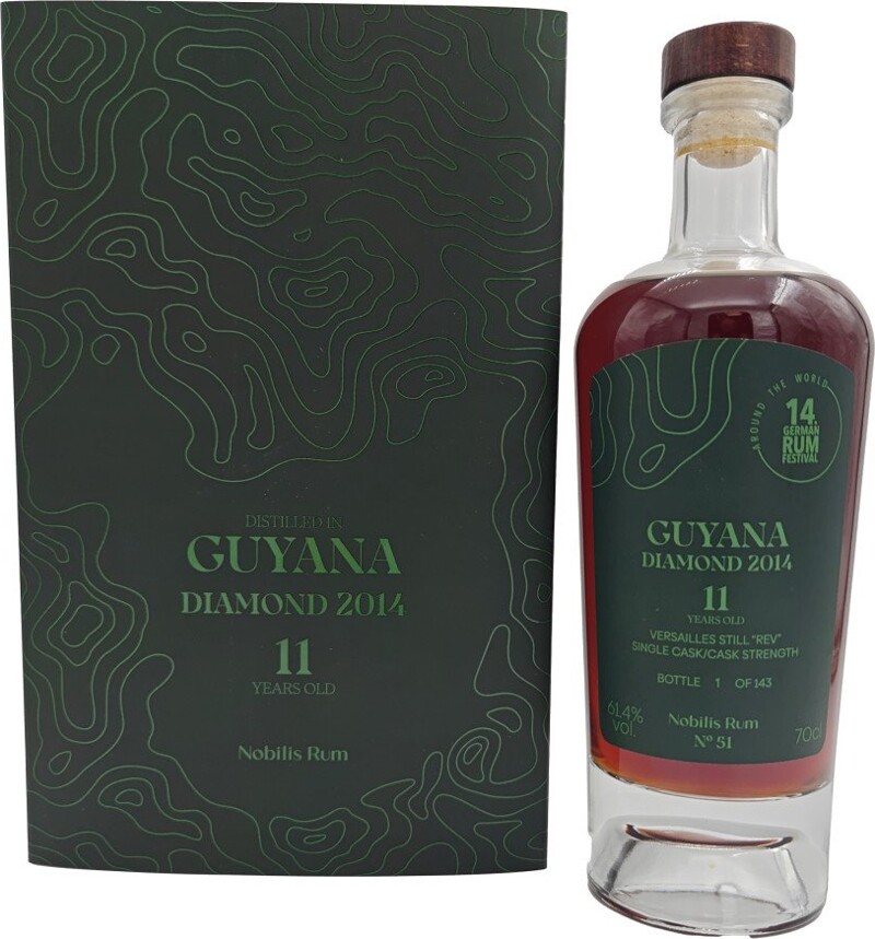 Nobilis Rum 2014 Diamond No.51 11yo 61.4% 700ml