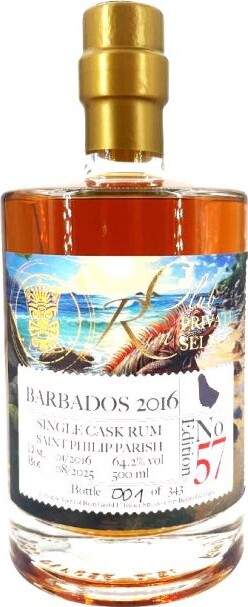 RumClub 2016 Barbados Saint Philip Parish Edition No.57 64.2% 500ml
