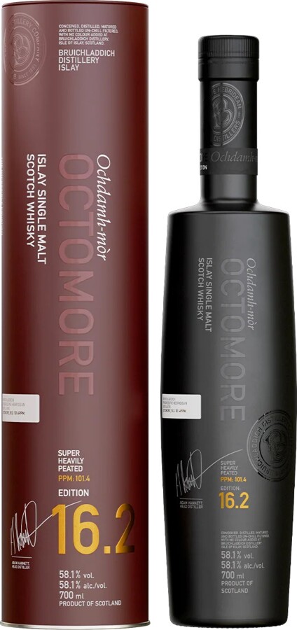 Bruichladdich Octomore Edition 16.2 5yo 58.1% 700ml
