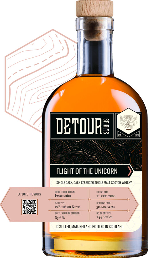 Detour Spirits 2010 Flight Of The Unicorn Fettercairn 57.6% 700ml