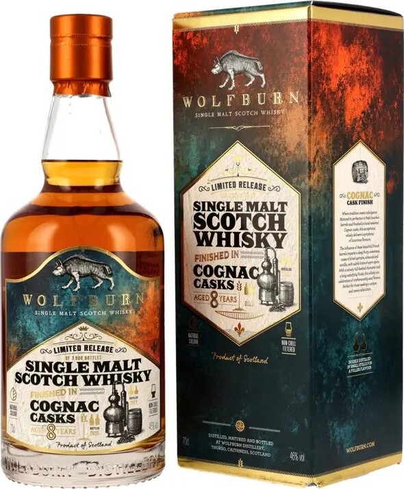 Wolfburn 2017 Cognac Cask 8yo 46% 700ml