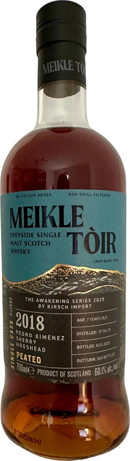 Meikle Toir 2018 Glenallachie Peated The Awakening Series 7yo 60.1% 700ml