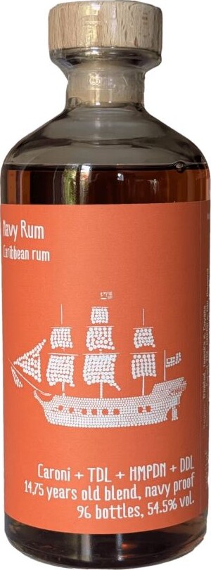 Spirit Of The Day Navy Rum Caroni TDL Hampden DDL 54.5% 500ml