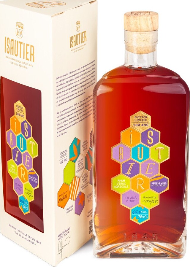 Isautier 2006 Cask No.35202 Cuvee Anniversary 180th 18yo 65.4% 700ml