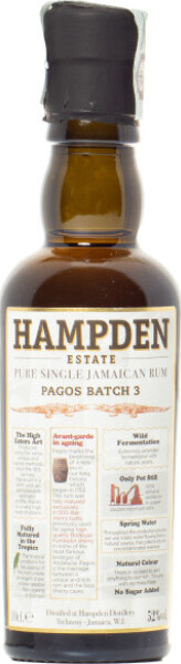 Velier Hampden Estate Pagos Batch #3 Sherry Cask 2024 Pure Single Jamaican LMDW Exclusive 52% 100ml