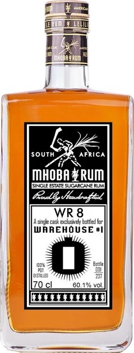 Mhoba Rum WR-8 Bottled for Warehouse #1 60.1% 700ml