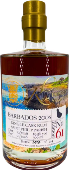 RumClub 2006 Foursquare Barbados Saint Philip Parish Edition No.61 59.5% 500ml