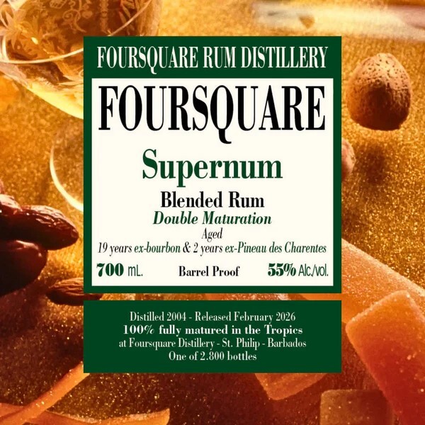 Velier & Foursquare 2004 Supernum 21yo 55% 700ml