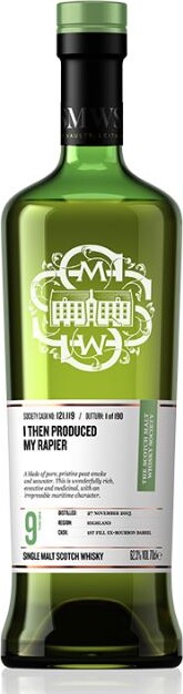 SMWS 2015 I Then Produced Rapier 121.119 9yo 62.3% 700ml
