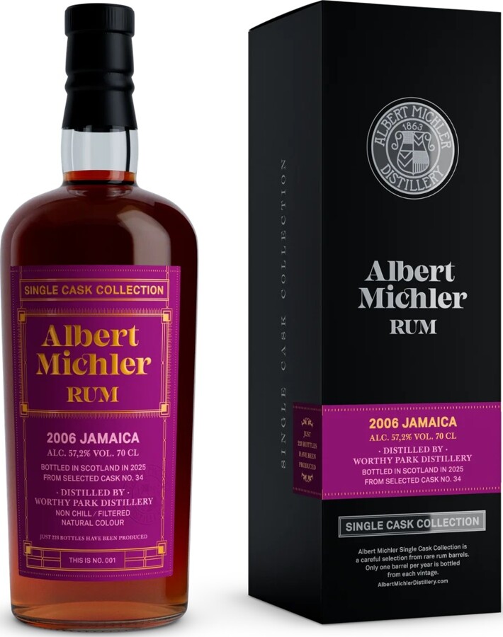 Albert Michler 2006 Worthy Park Jamaica 19yo 57.2% 700ml