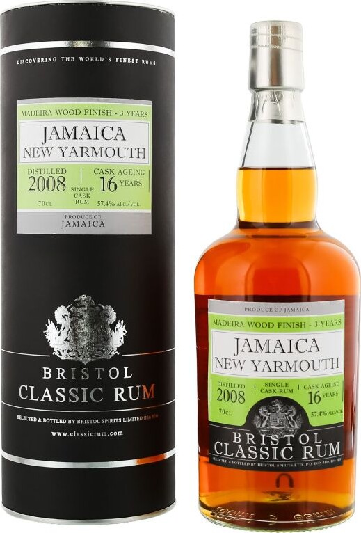 Bristol Classic Rum 2008 New Yarmouth Jamaica 16yo 57.4% 700ml