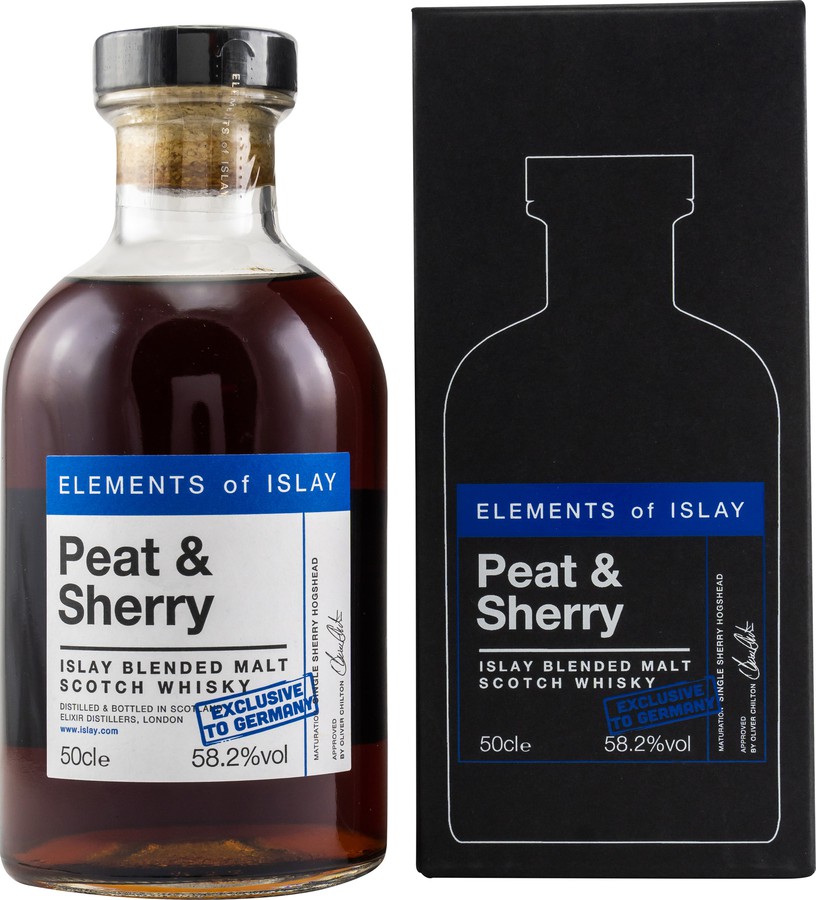 Peat & Sherry Islay Blended Malt Scotch Whisky ElD Elements of Islay Germany Exclusive 58.2% 500ml