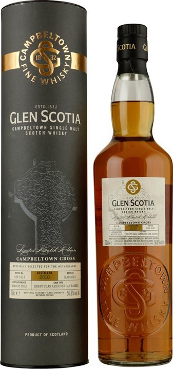 Glen Scotia 2010 Limited Batch Release Heavy Charred Finish Specially Selected for the Netherlands 56.8% 700ml