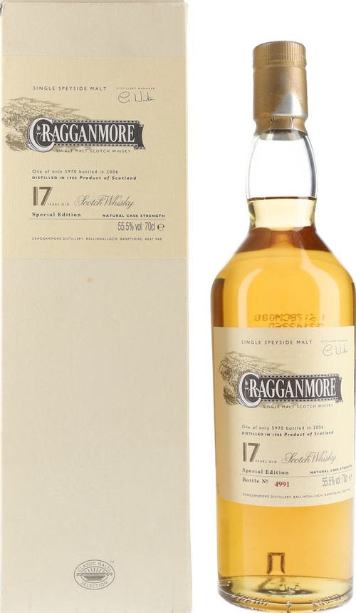 Cragganmore 1988 Diageo Special Releases 2006 55.5% 700ml