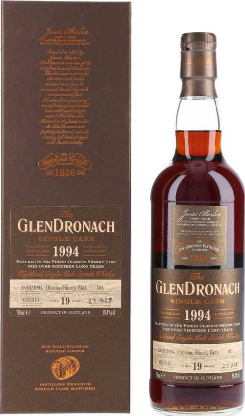 Glendronach 1994 Single Cask Batch 8 Oloroso Sherry Butt #101 58.4% 700ml
