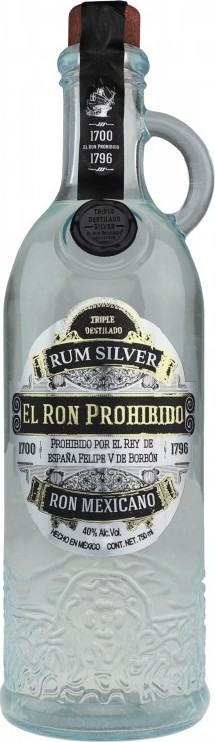 El Ron Prohibido Silver Ron Mexicano 40% 700ml