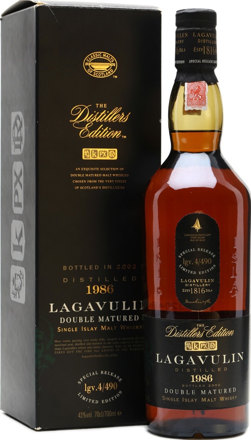 Lagavulin 1986 The Distillers Edition 43% 700ml