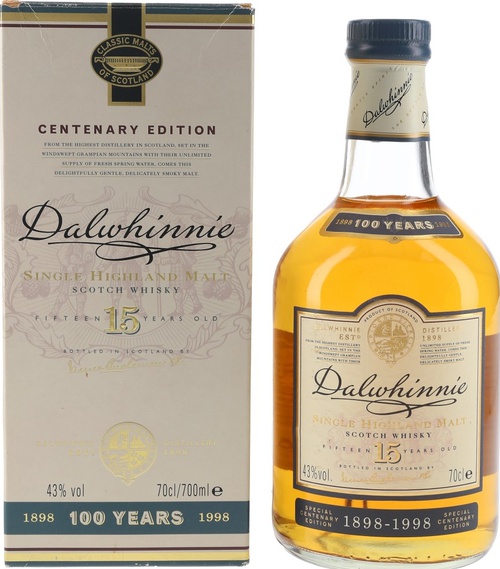 Dalwhinnie 15yo Special Centenary Edition 43% 700ml