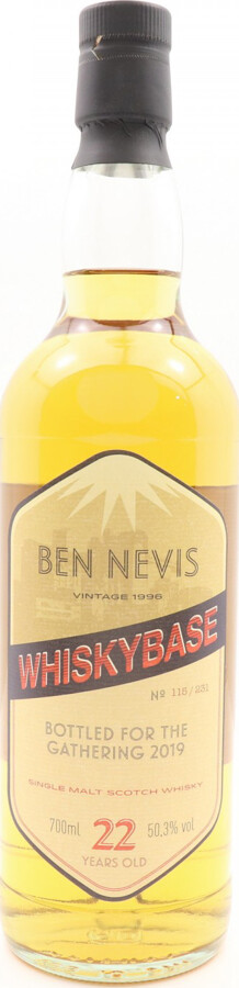 Ben Nevis 1996 WB Whiskybase Gathering 2019 #1560 50.3% 700ml