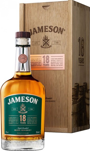 Jameson 18yo Triple Distilled Bourbon and Sherry Casks 40% 700ml