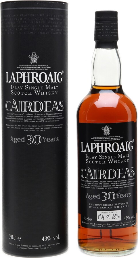 Laphroaig Cairdeas 30yo Sherry & Bourbon Casks 43% 700ml