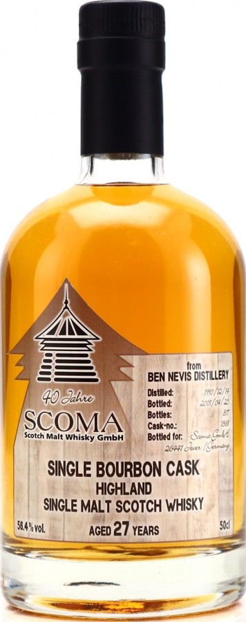 Ben Nevis 1990 Gs Bourbon Cask #1368 Scoma GmbH 56.4% 500ml