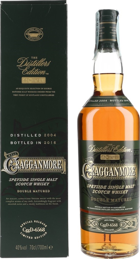 Cragganmore 2004 The Distillers Edition Port Wine Casks Finish 40% 700ml