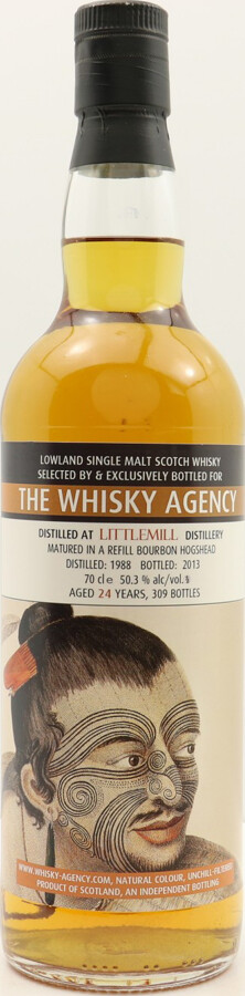 Littlemill 1988 TWA Faces Refill Bourbon Hogshead 50.3% 700ml