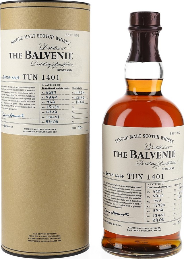 Balvenie Tun 1401 Batch #4 See Note Travel Retail 50.4% 700ml