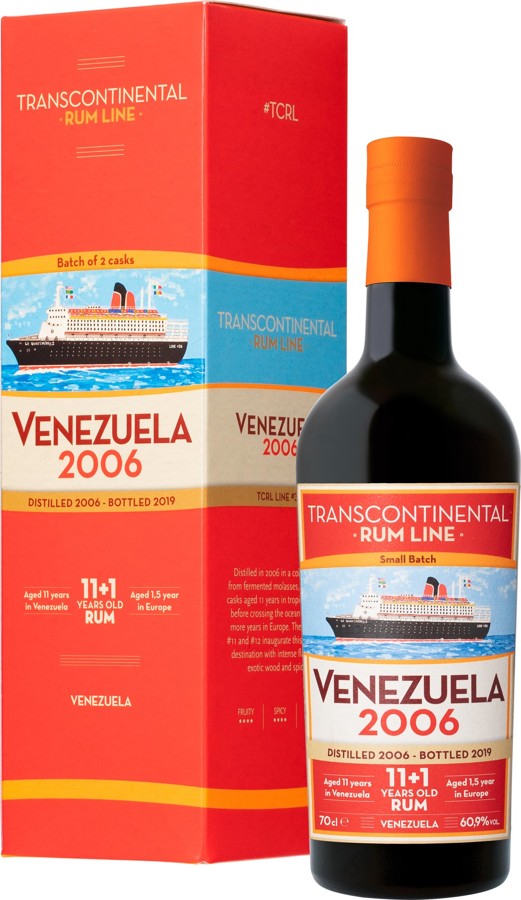 Transcontinental Rum Line 2006 Venezuela Line #36 12yo 60.9% 700ml